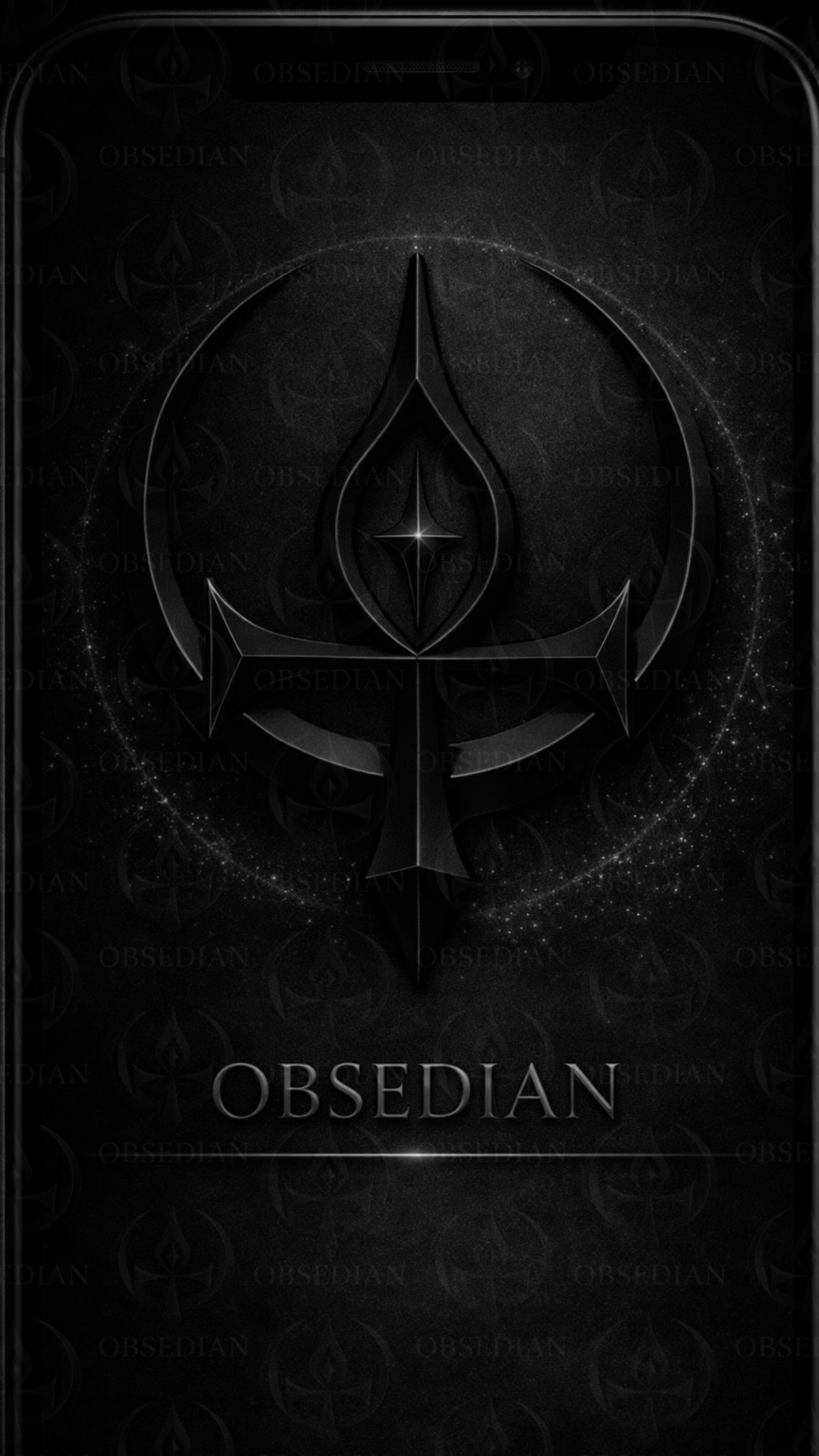OBSEDIAN Celestial Collection — 8 All-Black Ritual Screens → Anchor your environment to your evolution.