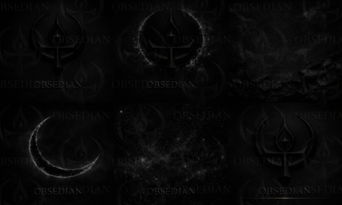 OBSEDIAN Celestial Collection — 8 All-Black Ritual Screens → Anchor your environment to your evolution.